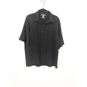 Klim Shirt Mens Large Black Button Down Performance Stretch Casual Outdoors‎ Top